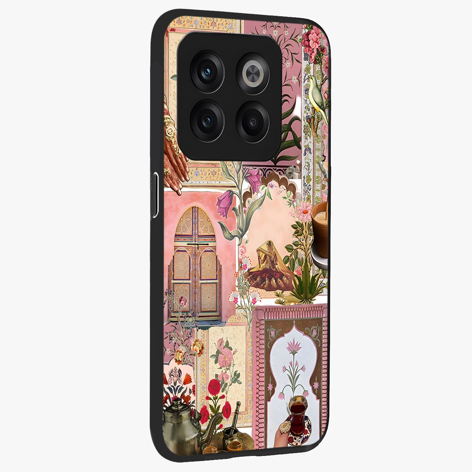 Royal Pink Legacy Glass Case for 1+10T side perspective highlighting smooth textures and premium edges
