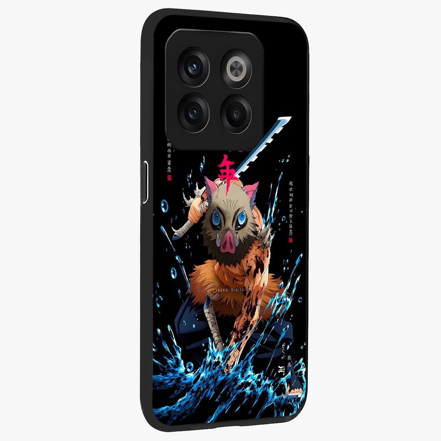 Savage Blade Warrior Glass Case for 1+10T side perspective highlighting bold textures and sleek premium build
