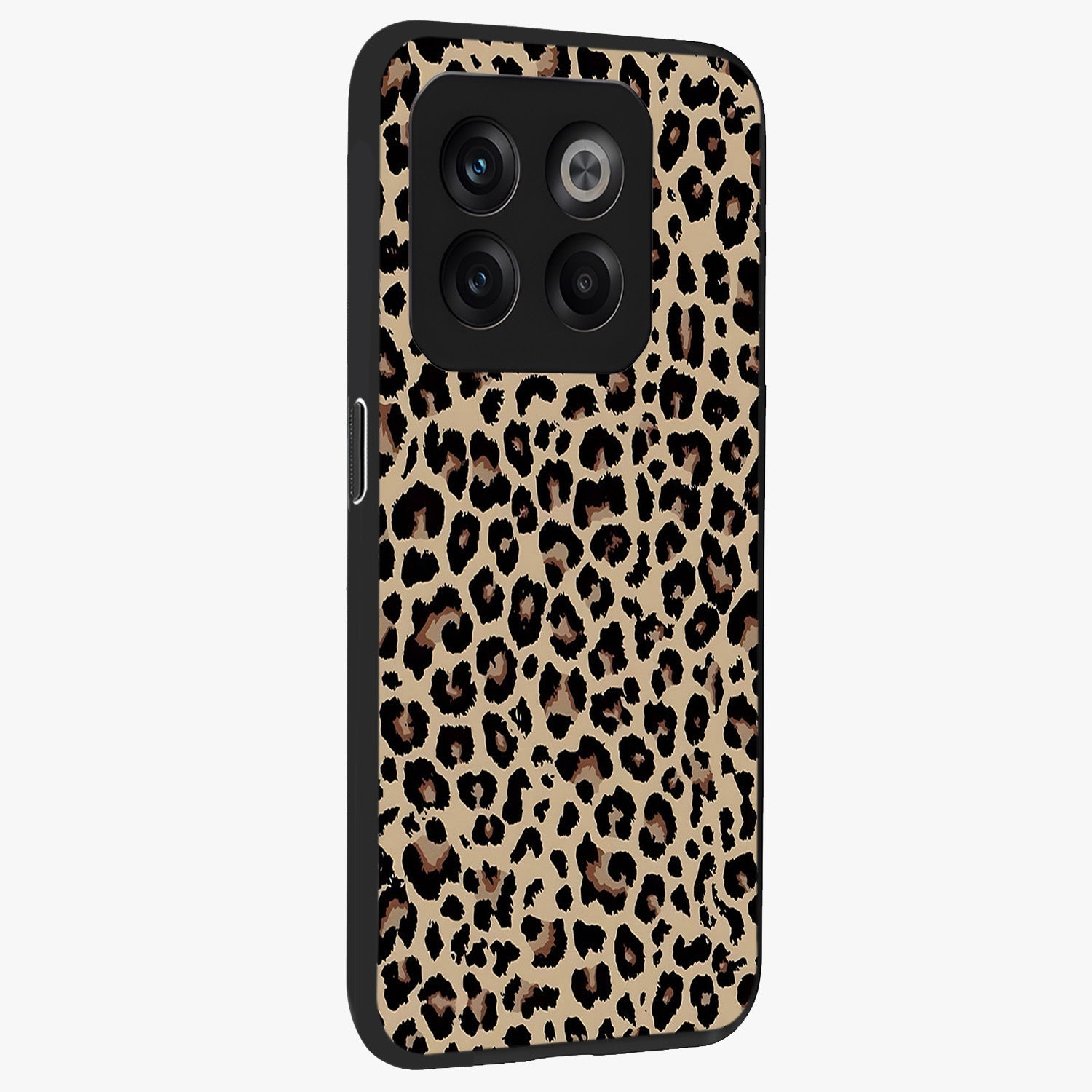 Savage Chic Pattern Glass Case for 1+10T side perspective highlighting clean textures and premium edges