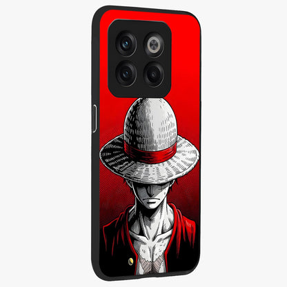 Scarlet Pirate Resolve Glass Case for 1+10T side perspective highlighting strong character detailing and sleek premium build
