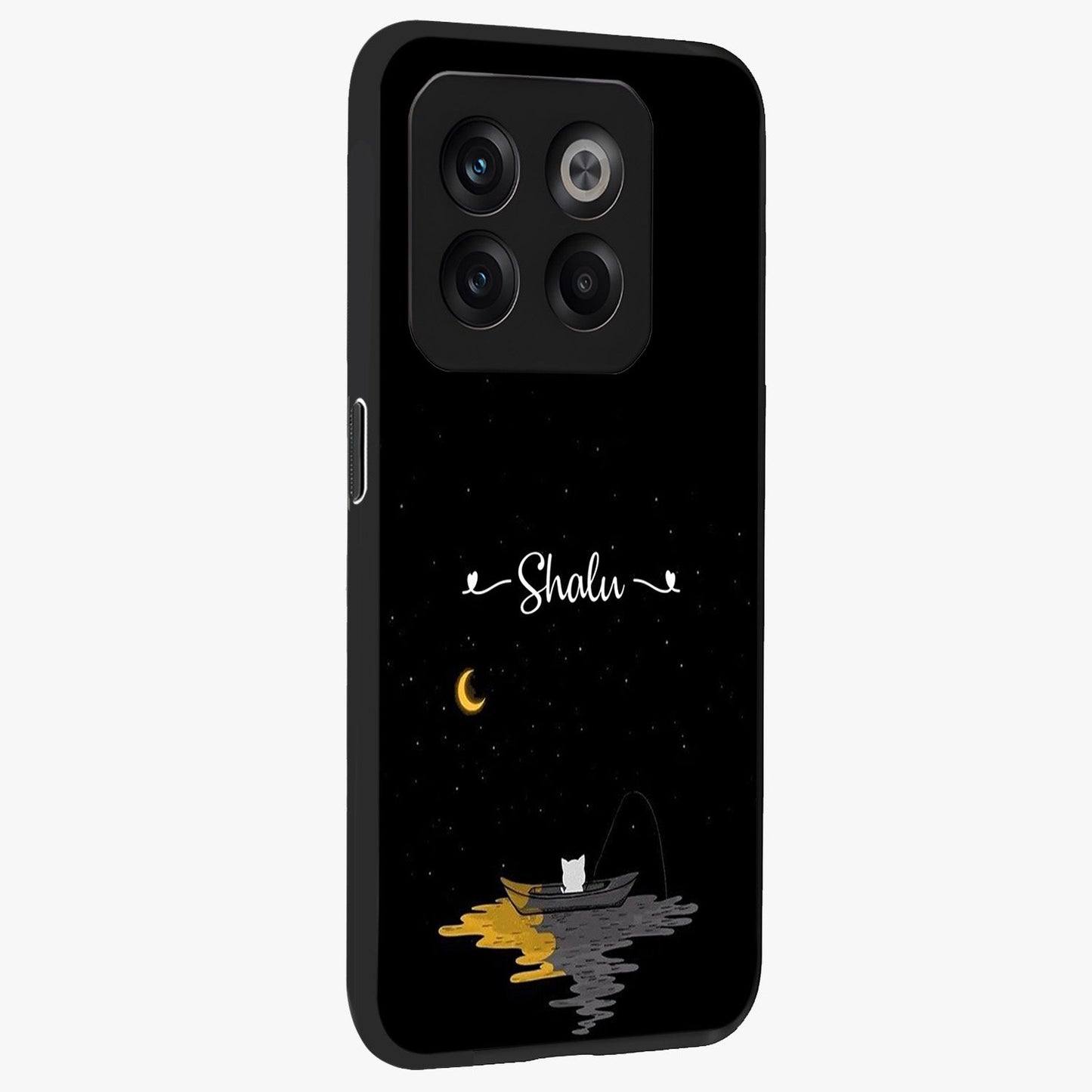 Silent Night Row Glass Case for 1+10T side perspective highlighting moody textures and premium edges