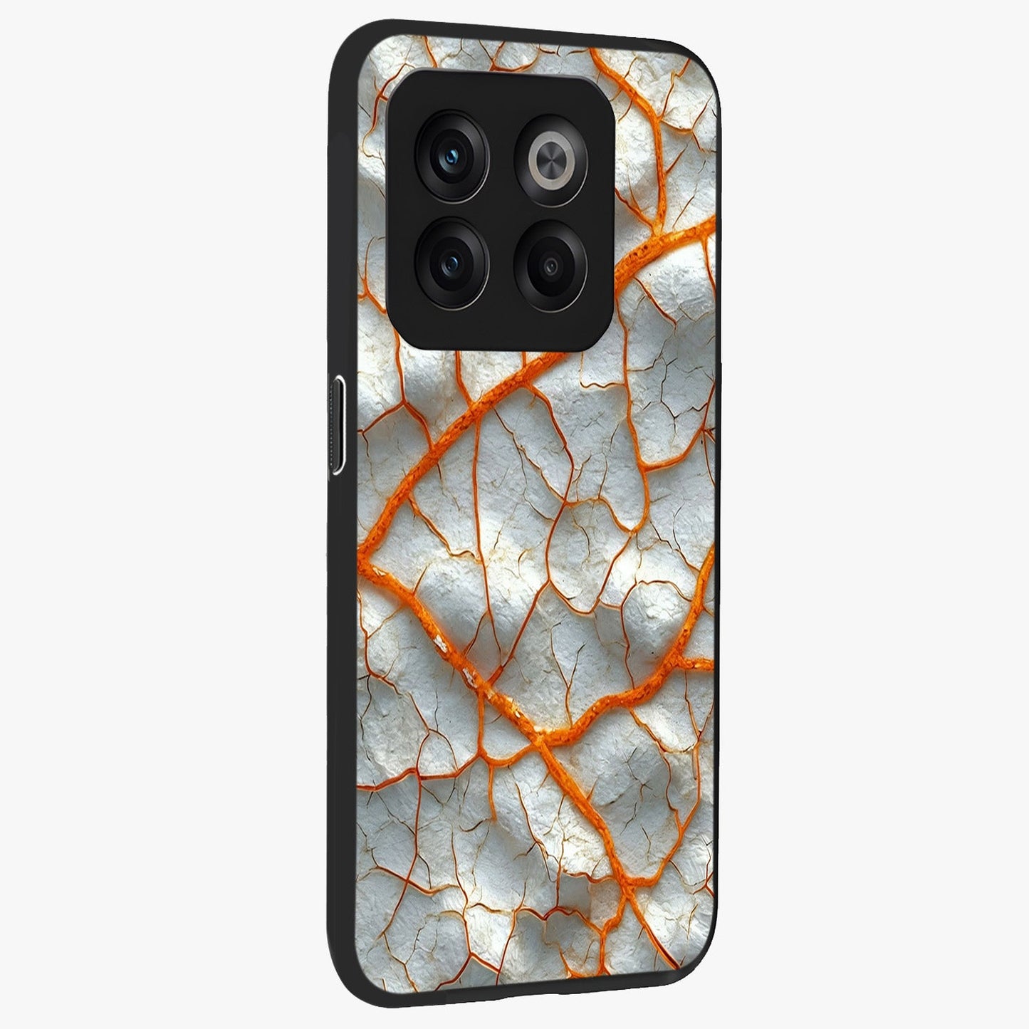Snarl Zone Buzz Glass Case for 1+10T side perspective highlighting sharp textures and sleek premium build