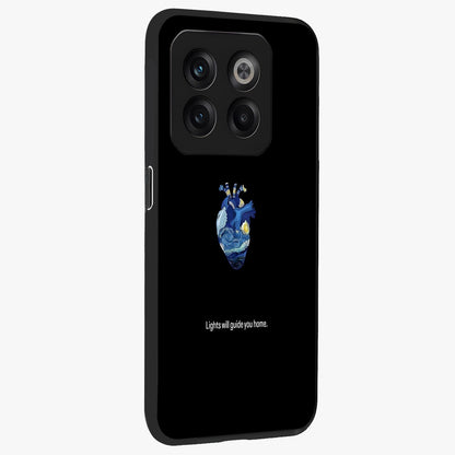 Starry Heart Compass Glass Case for 1+10T side perspective highlighting refined textures and sleek premium build