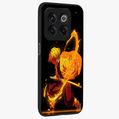 Thunder Flame Execution Glass Case for 1+10T side perspective highlighting fiery textures and premium edge finish
