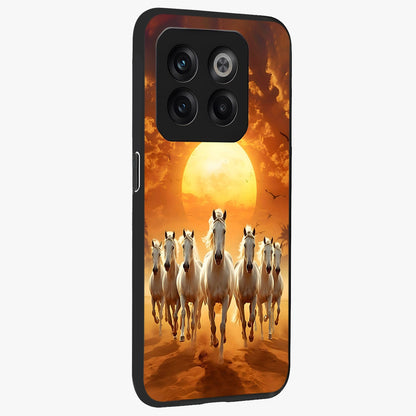 Wild Sunset Majesty Glass Case for 1+10T side perspective highlighting vibrant horizon textures and sleek premium build