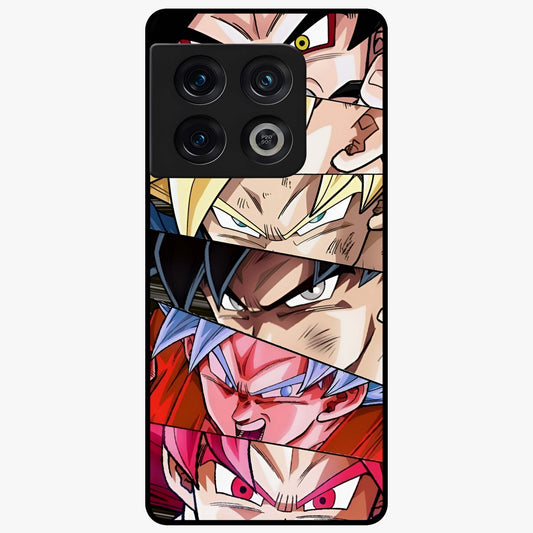 Anime Character Glass Case showing flat back view with vibrant anime artwork and glossy glass finish.