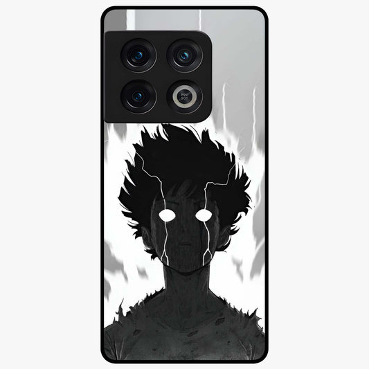 Awakened Inner Rage Glass Case showing flat back view with intense artistic artwork and glossy glass finish.