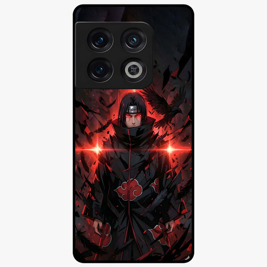 Focus Mode On Glass Case showing flat back view with bold motivational typography design and glossy glass finish.
