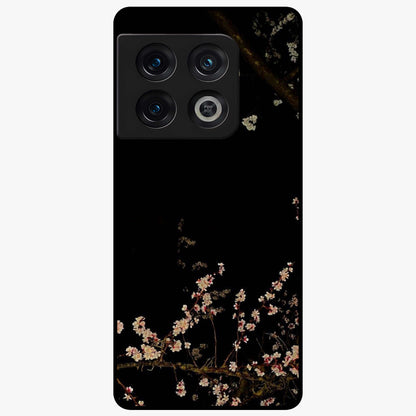 Petal Moon Light With Custom Name Glass Case showing flat back view with floral moonlight artwork and personalized name design.