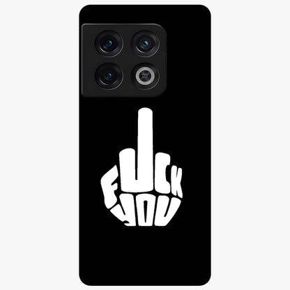 Rebel Mode On Glass Case showing flat back view with bold rebellious typography artwork and glossy glass finish.