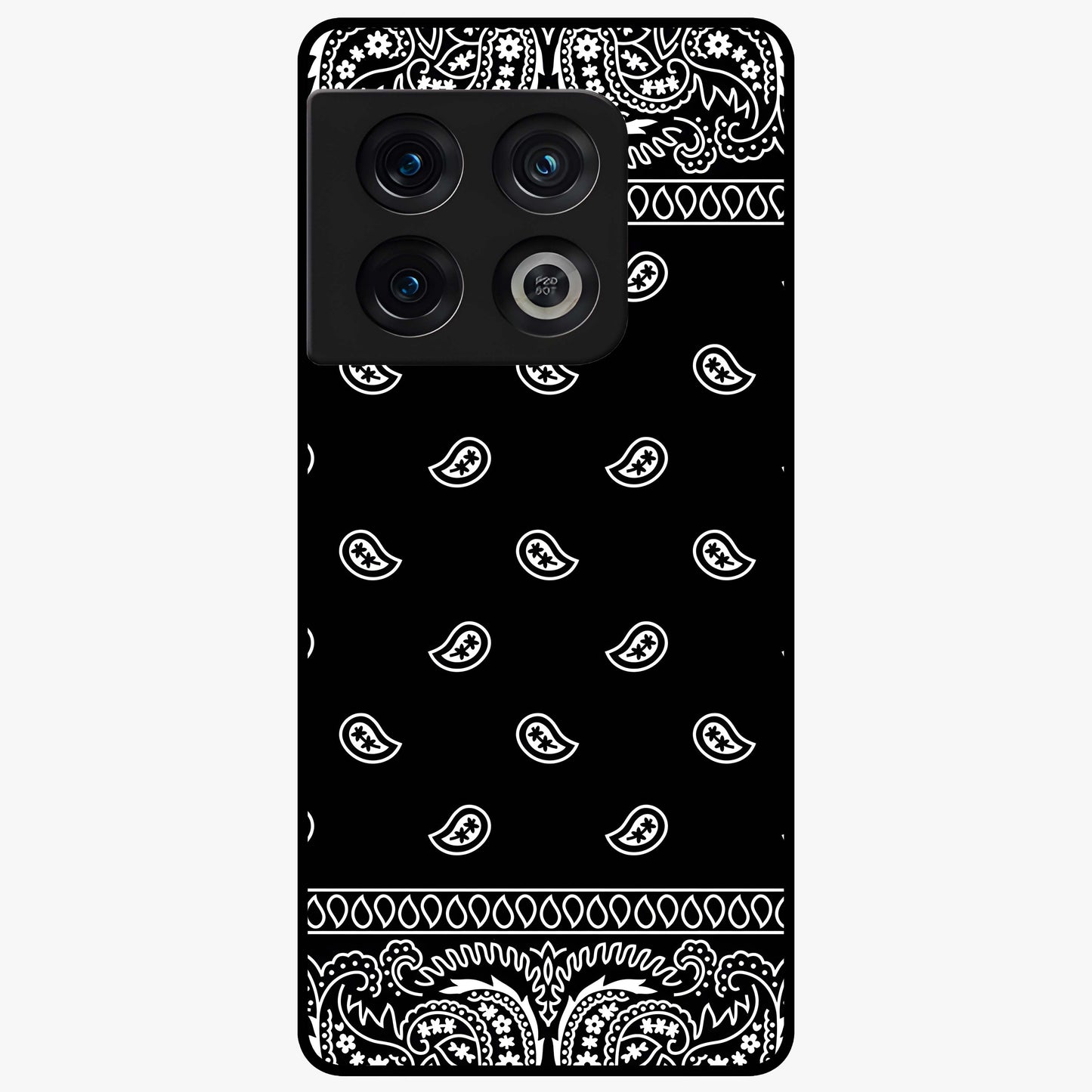 Retro Rebel Threads Glass Case showing flat back view with vintage street style artwork and glossy glass finish.