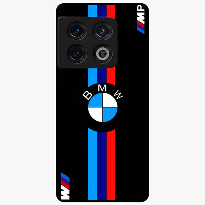 Turbo BMW Beast Glass Case showing flat back view with high performance sports car artwork and glossy glass finish.