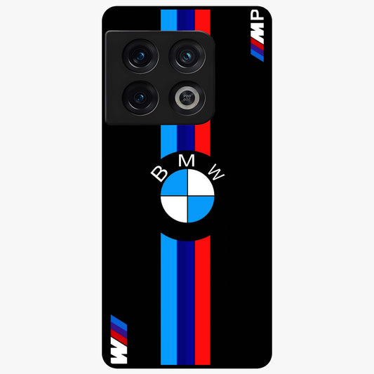 Turbo BMW Beast Glass Case showing flat back view with high performance sports car artwork and glossy glass finish.