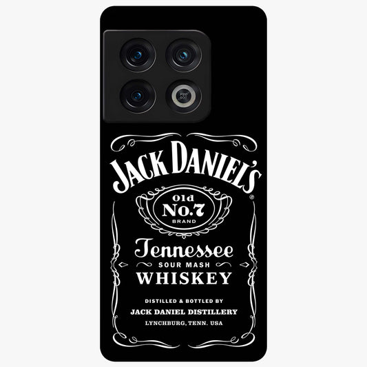 Vintage Whiskey Heritage Glass Case showing flat back view with classic whiskey inspired artwork and glossy glass finish.