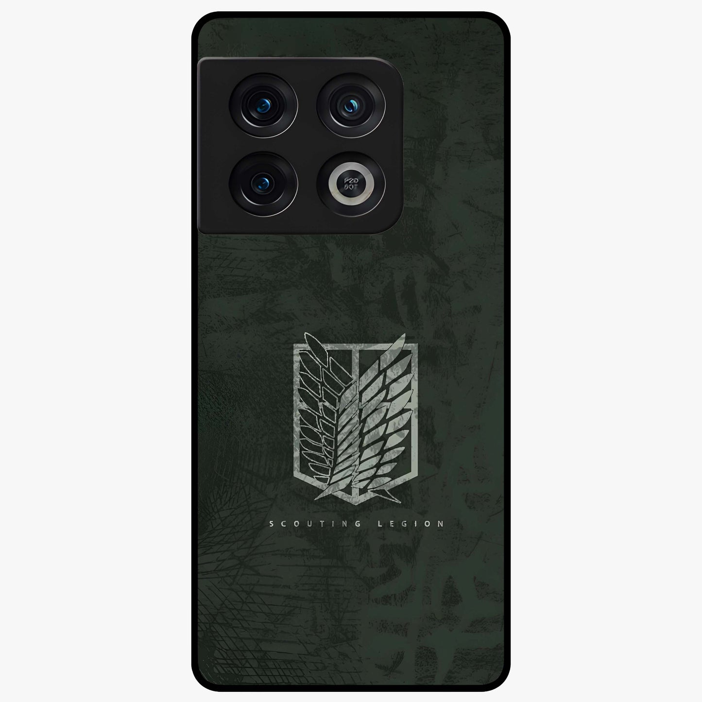 Wings Of Freedom Glass Case showing flat back view with symbolic wings artwork and glossy glass finish.