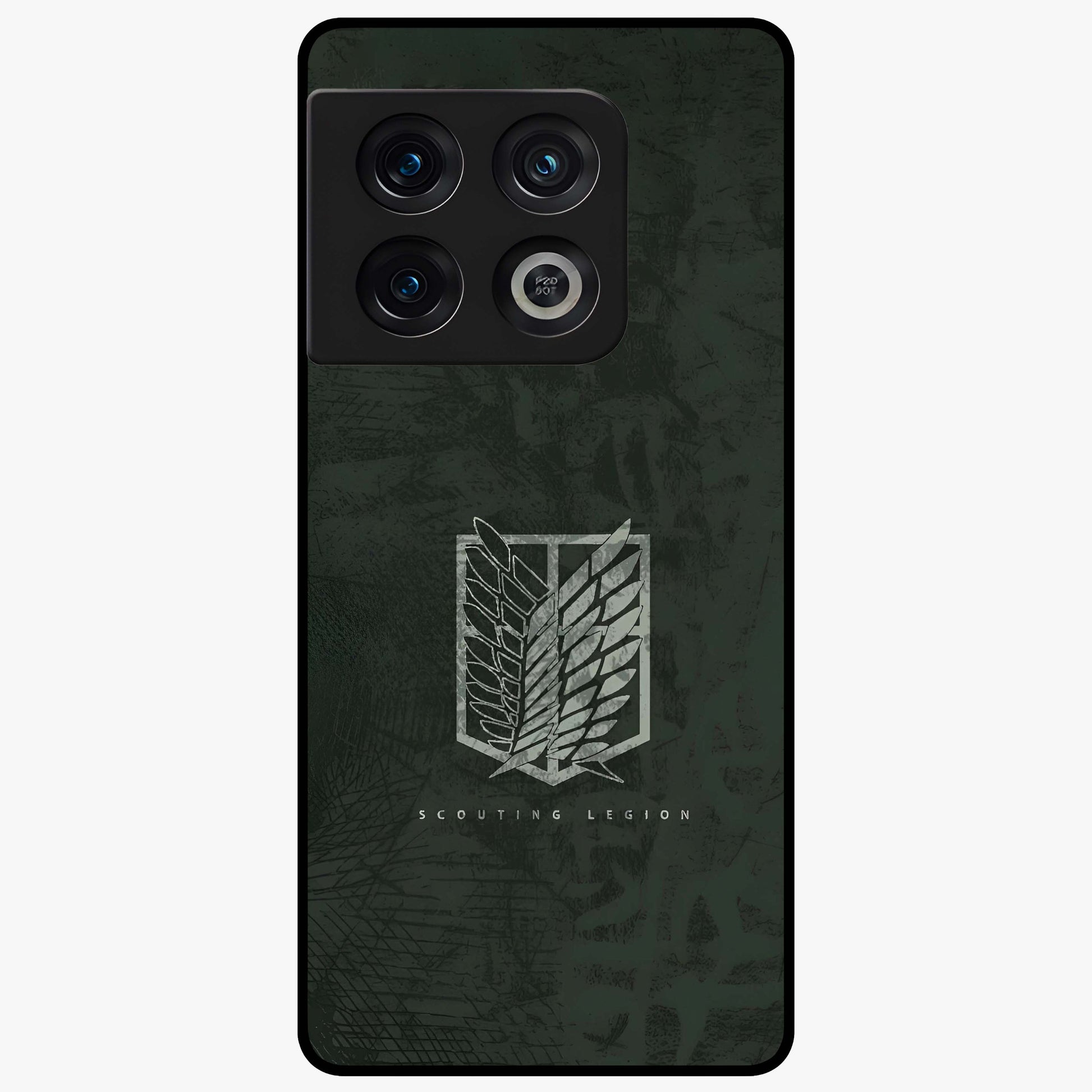 Wings Of Freedom Glass Case showing flat back view with symbolic wings artwork and glossy glass finish.