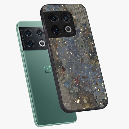 Aesthetic Astrolophia Glass Case displayed in angled mockup highlighting artistic aesthetic elements and smooth glass surface.