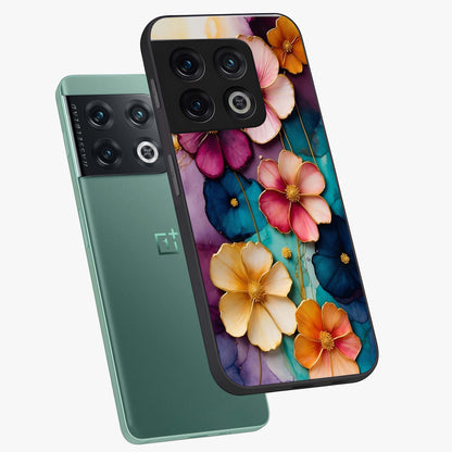 Artlyn Grace Flower Pattern Glass Case displayed in angled mockup highlighting delicate flower pattern design and smooth glass surface.