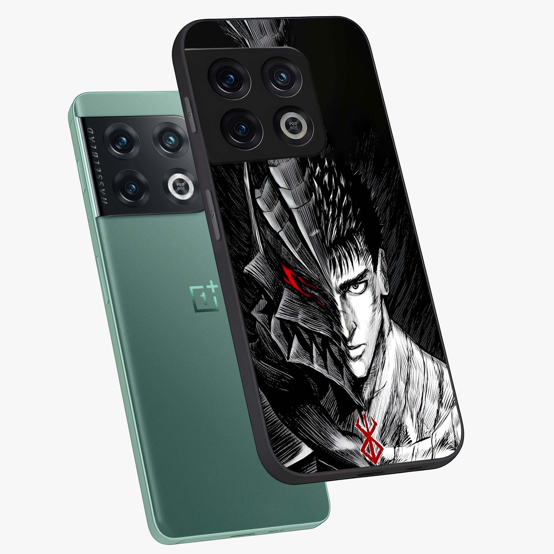 Berserker Blood Oath Glass Case displayed in angled mockup highlighting dark fantasy graphic design and powerful theme.