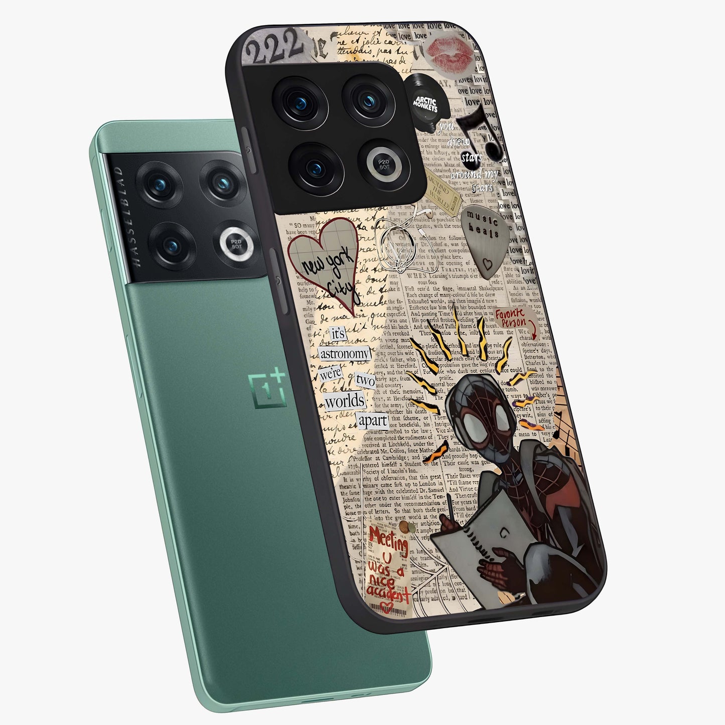 City Dream Sketch Glass Case displayed in angled mockup highlighting minimal city illustration with aesthetic sketch style.