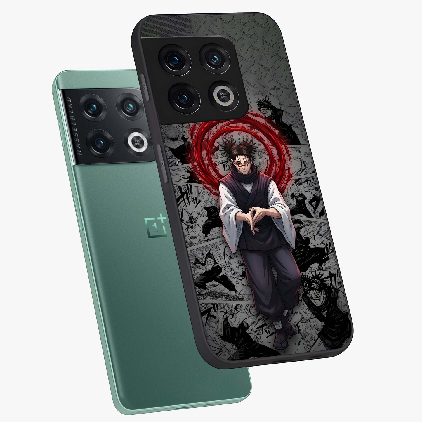 Cursed Ritual Ascension Glass Case displayed in angled mockup highlighting mystical ritual illustration with supernatural aesthetic.