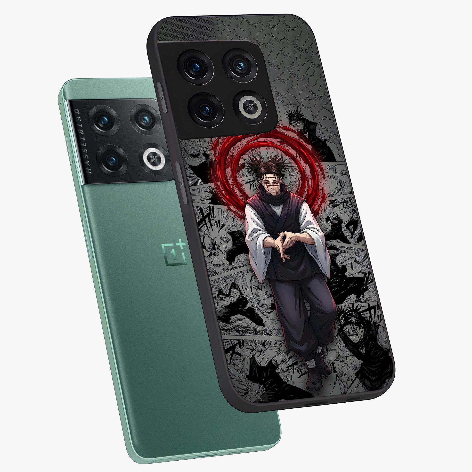 Cursed Ritual Ascension Glass Case displayed in angled mockup highlighting mystical ritual illustration with supernatural aesthetic.