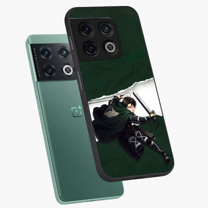 Emerald War Vanguard Glass Case displayed in angled mockup highlighting intense battle inspired design with emerald tone aesthetic.
