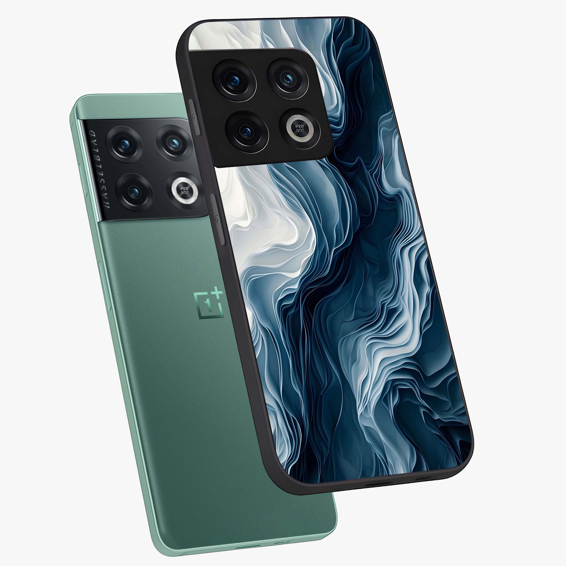 Ethereal Paper Marble Glass Case displayed in angled mockup highlighting elegant marble pattern with modern aesthetic style.