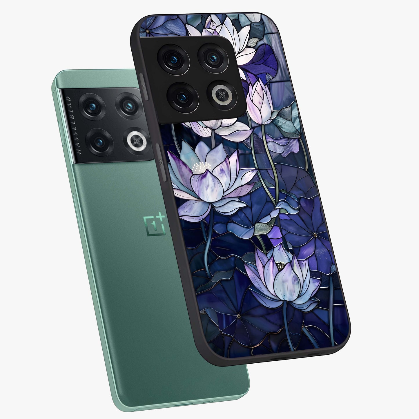 Gloss Petal Rush Glass Case displayed in angled mockup highlighting vibrant petal design with elegant floral aesthetic.