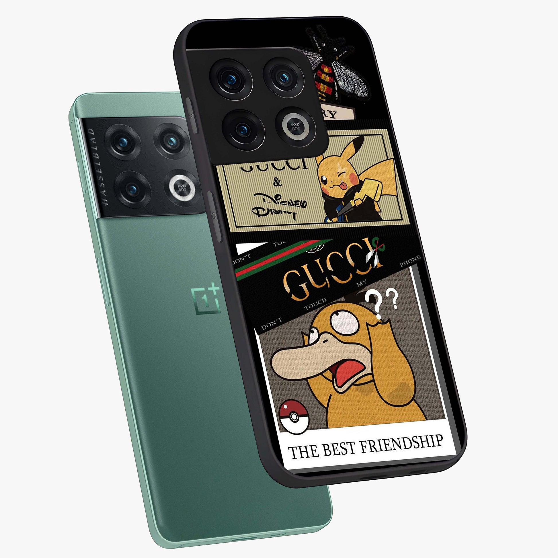 Gucci Play Mashup Glass Case displayed in angled mockup highlighting stylish fashion mashup design with bold aesthetic.
