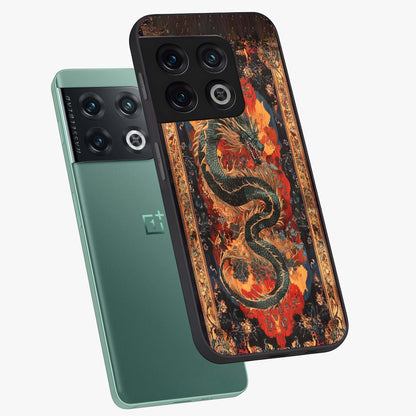 Inferno Dragon Soul Glass Case displayed in angled mockup highlighting powerful dragon illustration with inferno aesthetic.