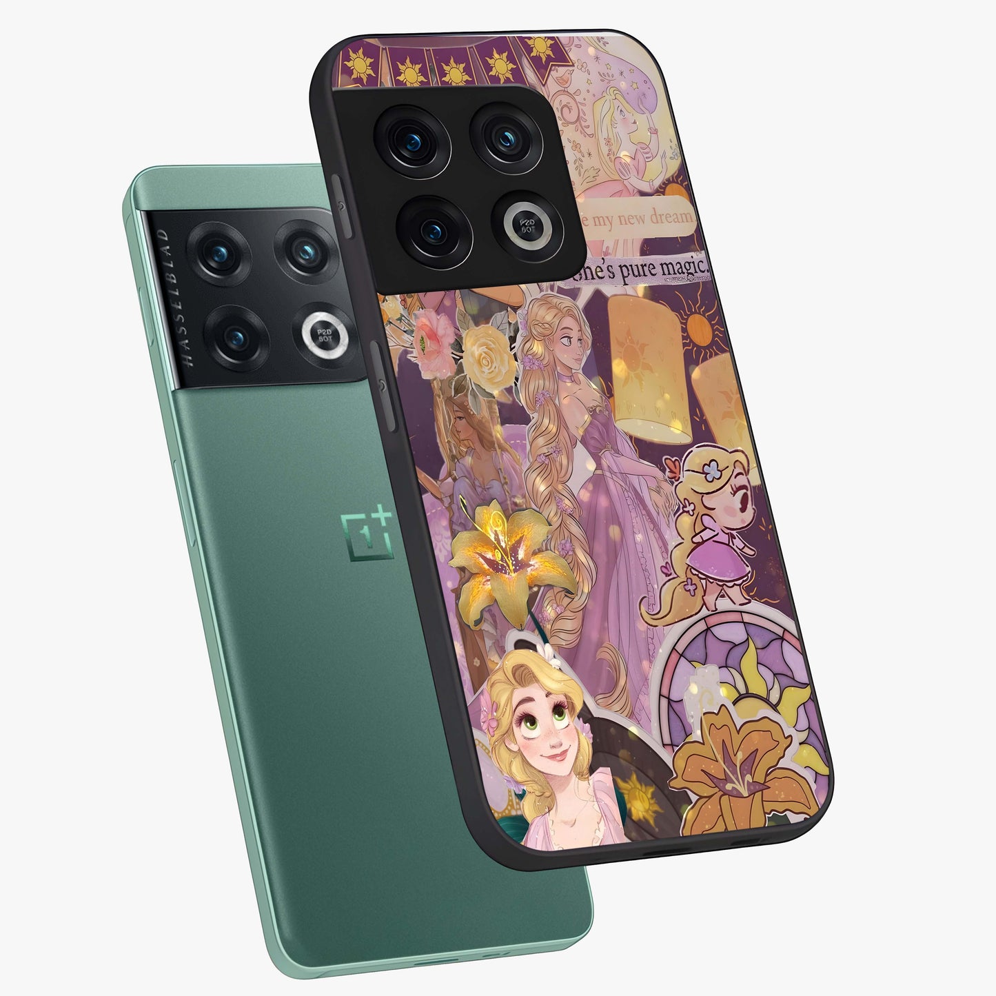 Magical Tangled Dream Glass Case displayed in angled mockup highlighting whimsical fantasy design with magical aesthetic.