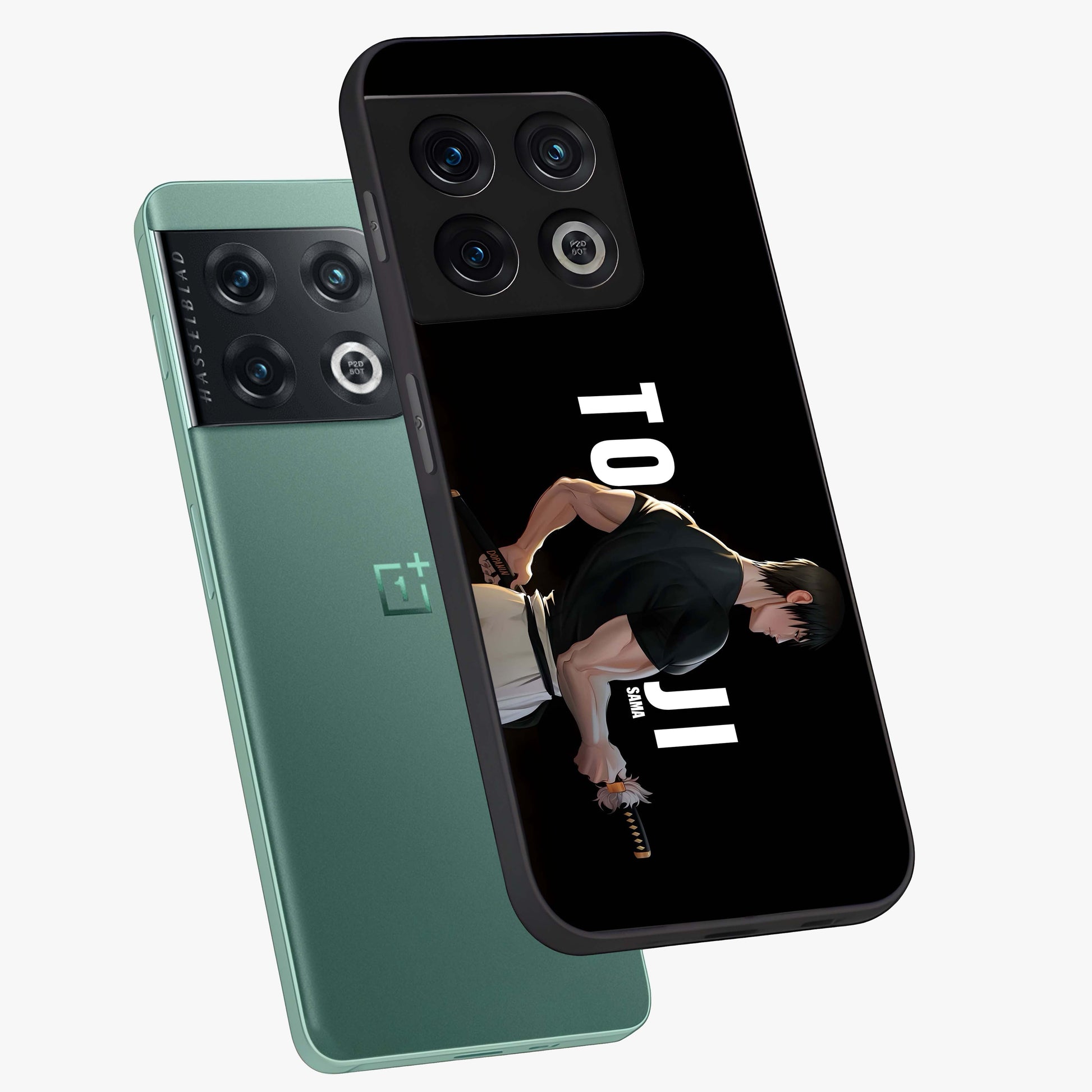 Midnight Blade Resolve Glass Case displayed in angled mockup highlighting powerful blade illustration with dramatic dark aesthetic.