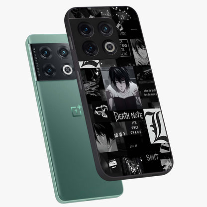 Midnight Chaos Mind Glass Case displayed in angled mockup highlighting chaotic artistic design with dramatic midnight aesthetic.