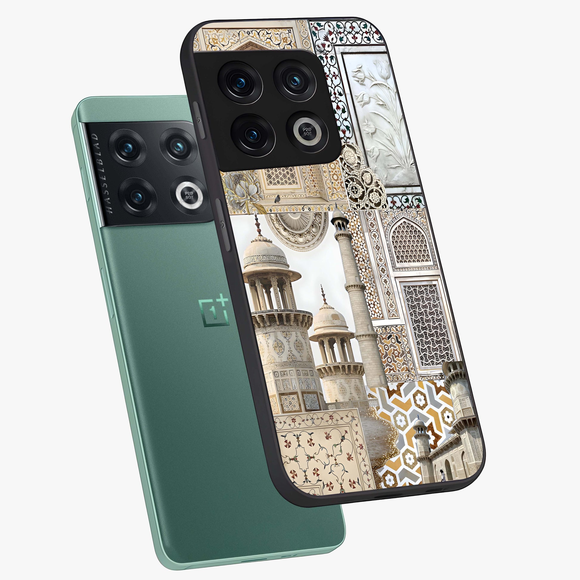Mughal Marble Legacy Glass Case displayed in angled mockup highlighting elegant heritage marble artwork with royal aesthetic.