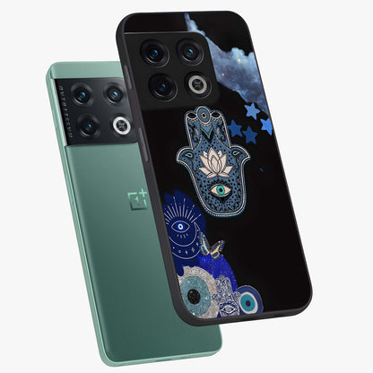 Mystic Hand Aura Glass Case displayed in angled mockup highlighting magical aura design with spiritual aesthetic style.