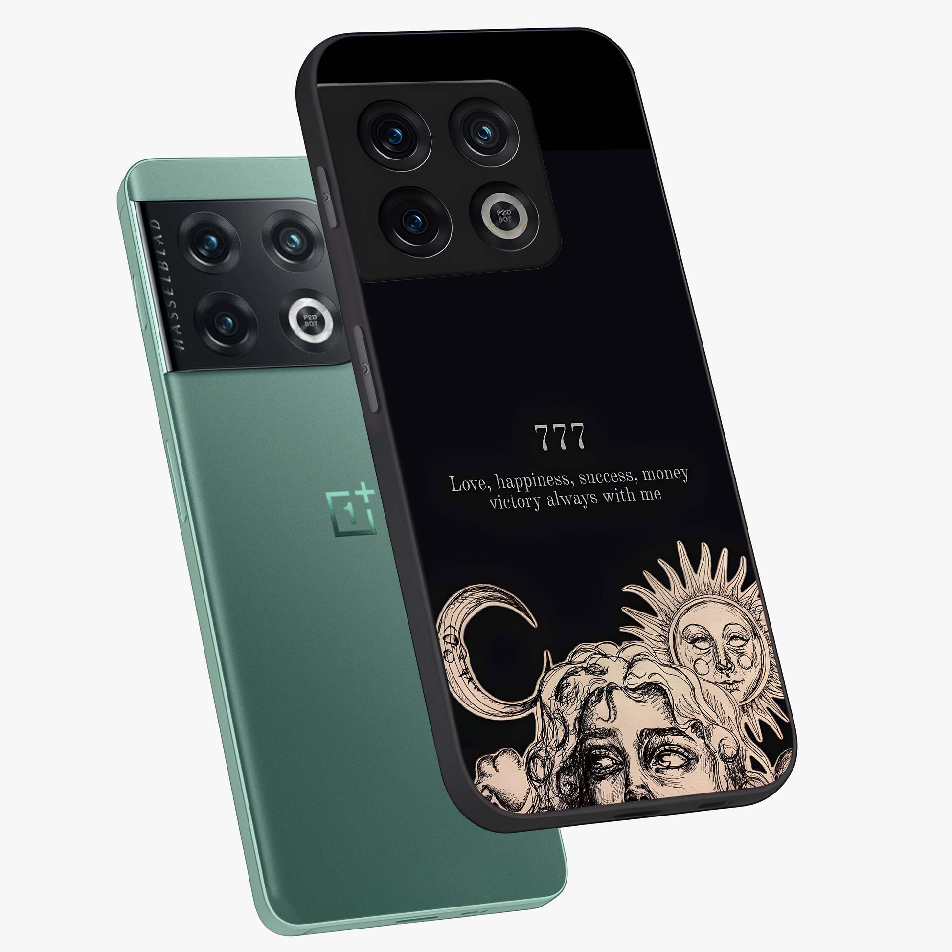Mystic Victory Aura Glass Case displayed in angled mockup highlighting energetic aura design with bold mystical aesthetic.