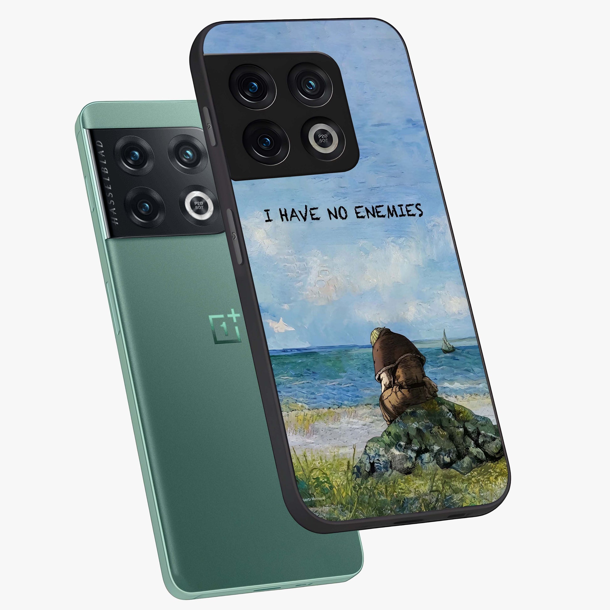 Peace Beyond War Glass Case displayed in angled mockup highlighting meaningful message design with artistic aesthetic style.