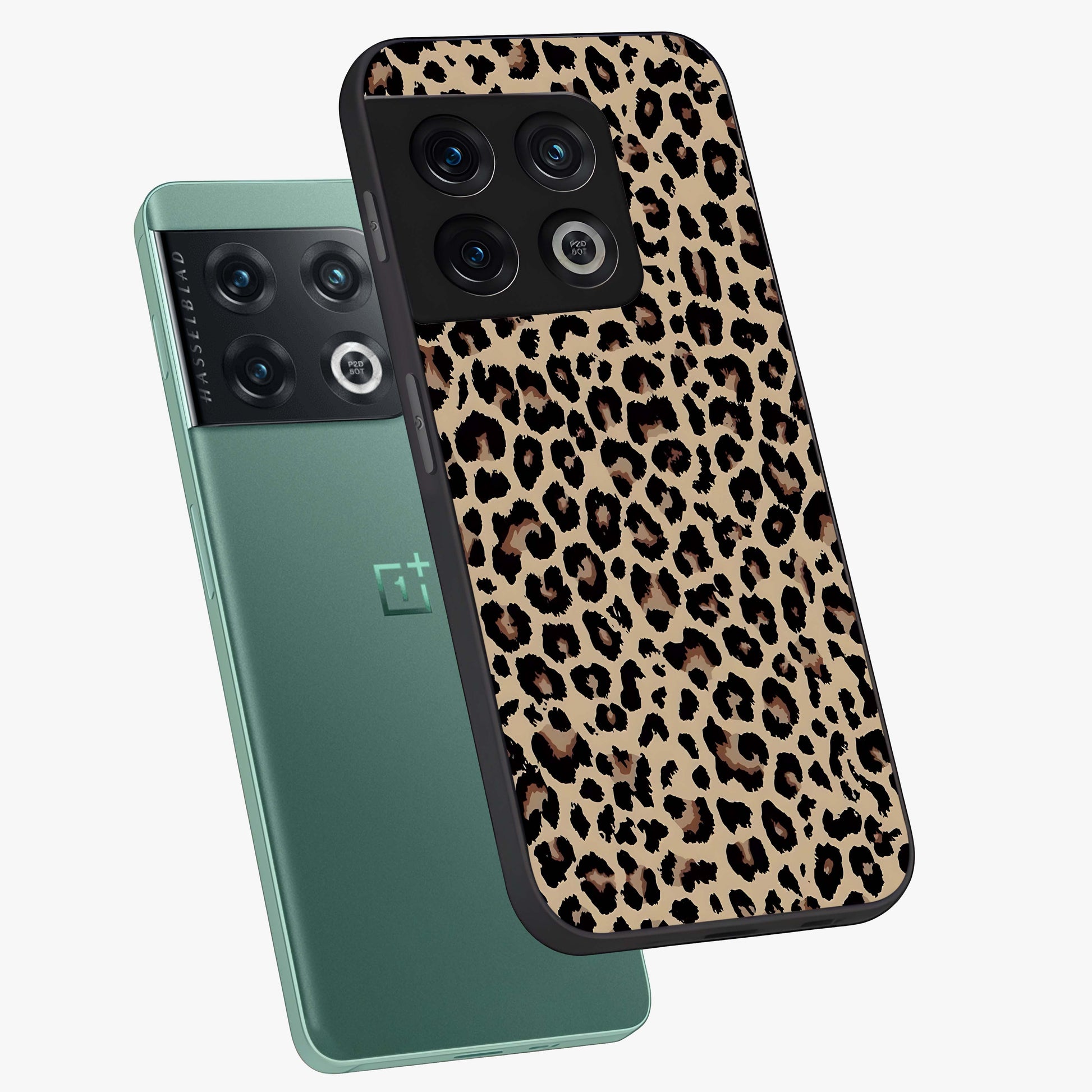 Savage Chic Pattern Glass Case displayed in angled mockup highlighting bold fashion inspired design with chic aesthetic.