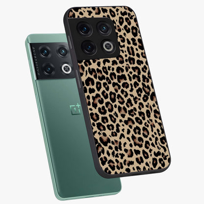 Savage Chic Pattern Glass Case displayed in angled mockup highlighting bold fashion inspired design with chic aesthetic.