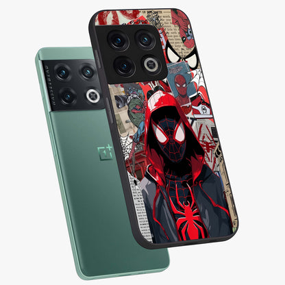 Spider Collage Street Glass Case displayed in angled mockup highlighting dynamic street style collage design with comic aesthetic.