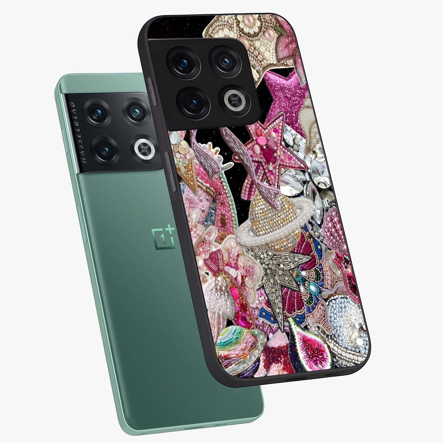 Starlit Jewel Dream Glass Case displayed in angled mockup highlighting glowing celestial jewel design with dreamy aesthetic.