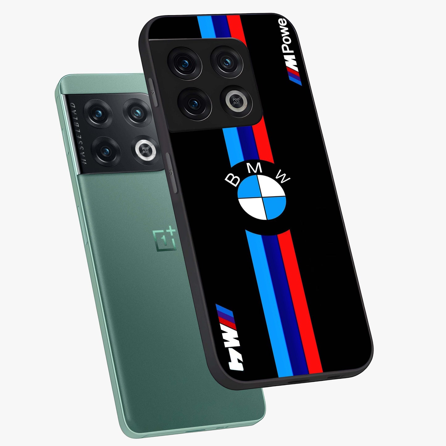 Turbo BMW Beast Glass Case displayed in angled mockup highlighting sleek racing car design with bold automotive aesthetic.