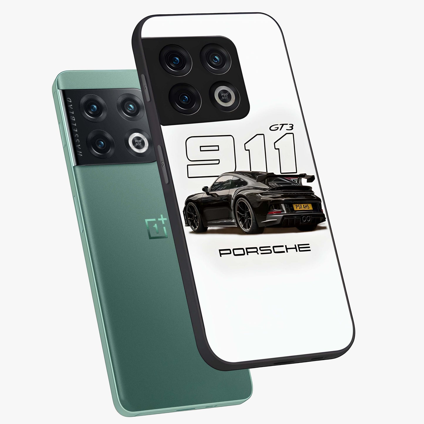 Turbo Legacy Icon Glass Case displayed in angled mockup highlighting dynamic automotive design with performance aesthetic.