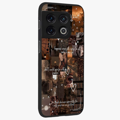 Bittersweet Aesthetic Chaos Glass Case upright view showcasing bold artistic chaos design with modern aesthetic style.