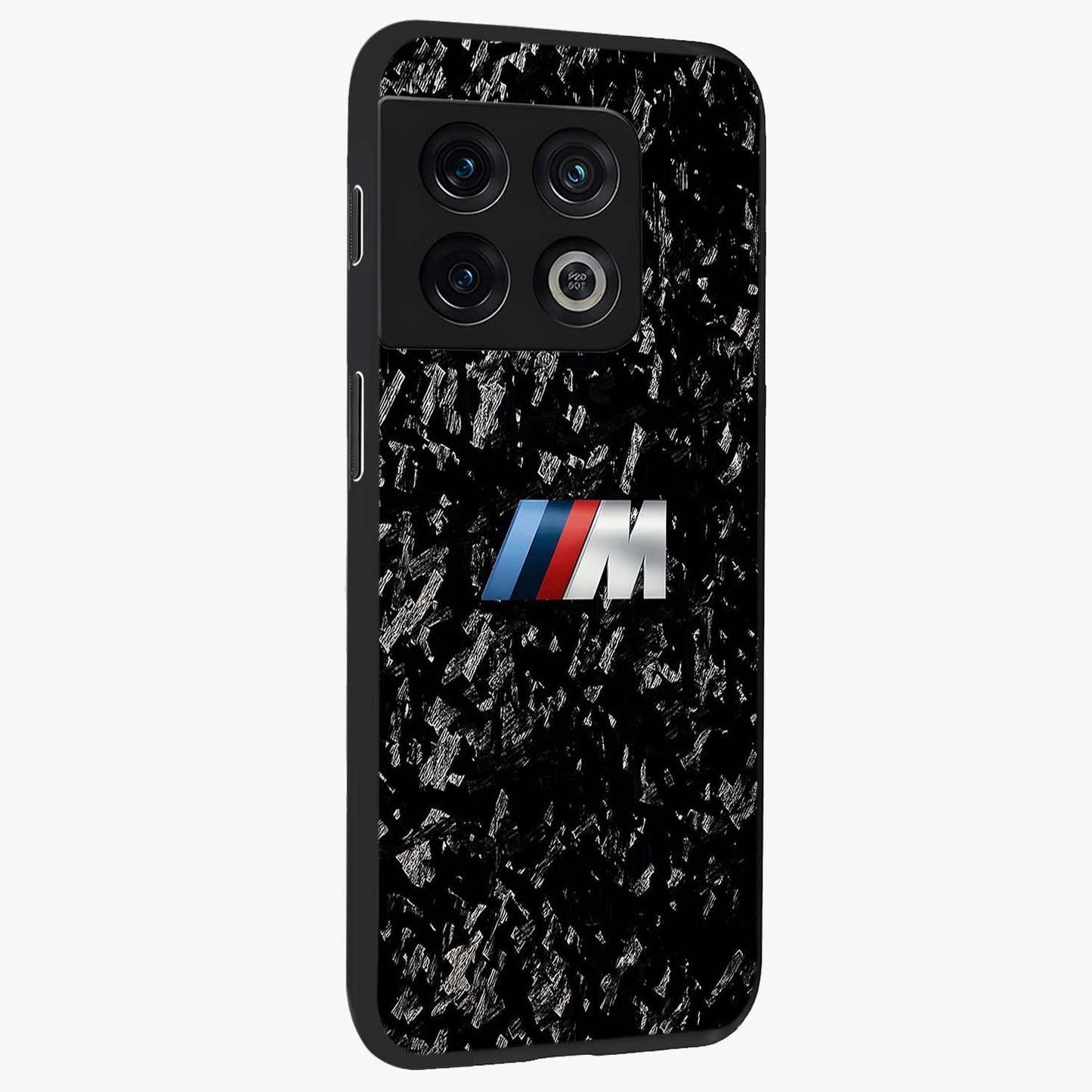 Carbon Speed Mark Glass Case upright view showcasing modern carbon speed graphic with bold automotive theme.