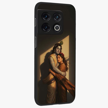 Divine Eternal Love Glass Case upright view showcasing graceful spiritual artwork with eternal love theme.