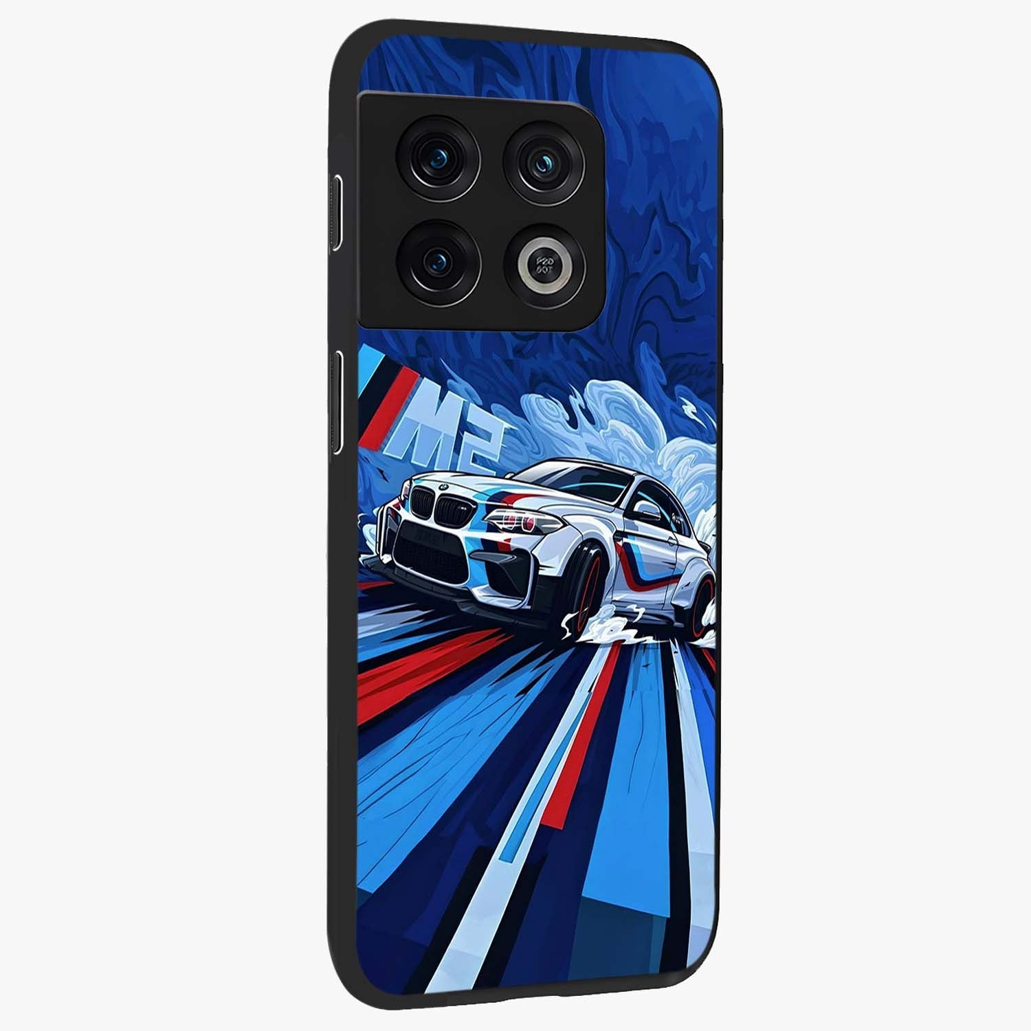 Drift Power Rush Glass Case upright view showcasing high speed racing artwork with bold automotive theme.