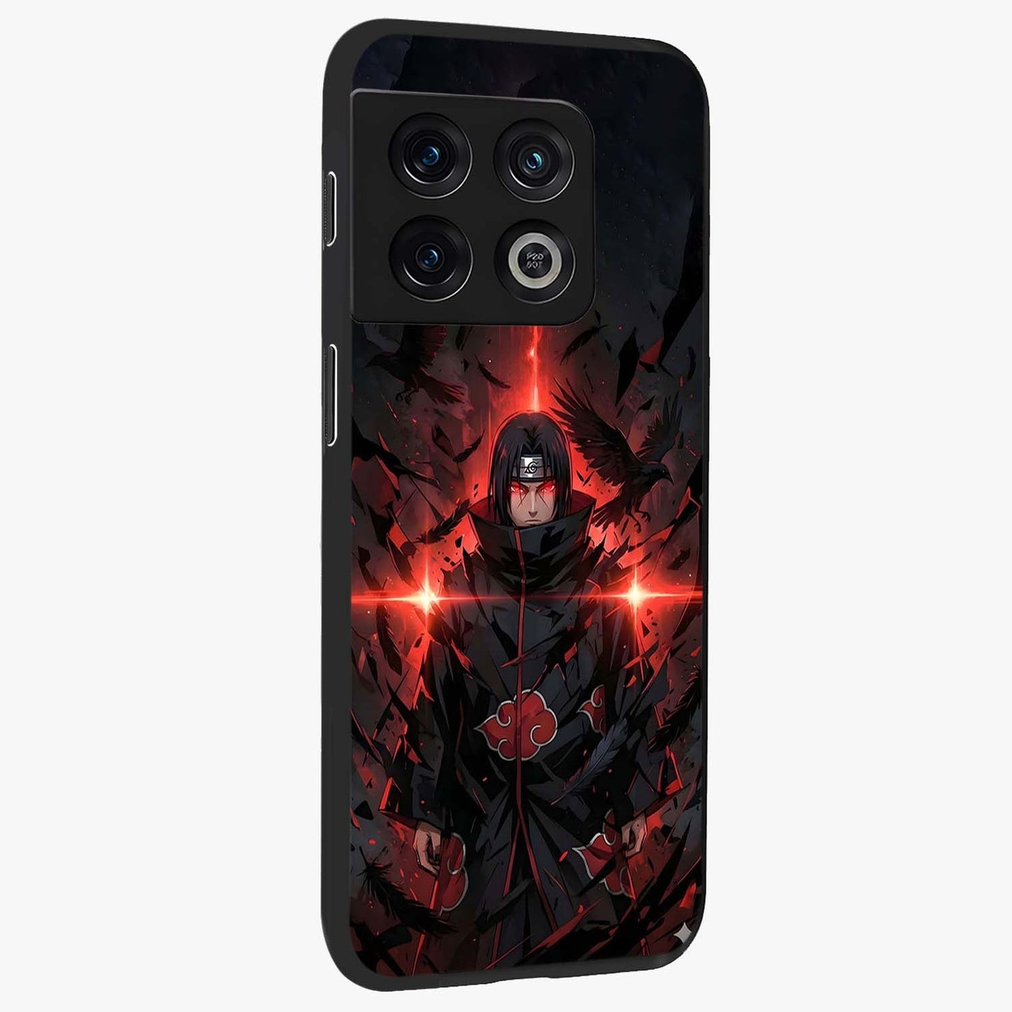 Focus Mode On Glass Case upright view showcasing strong typography statement with sleek motivational theme.
