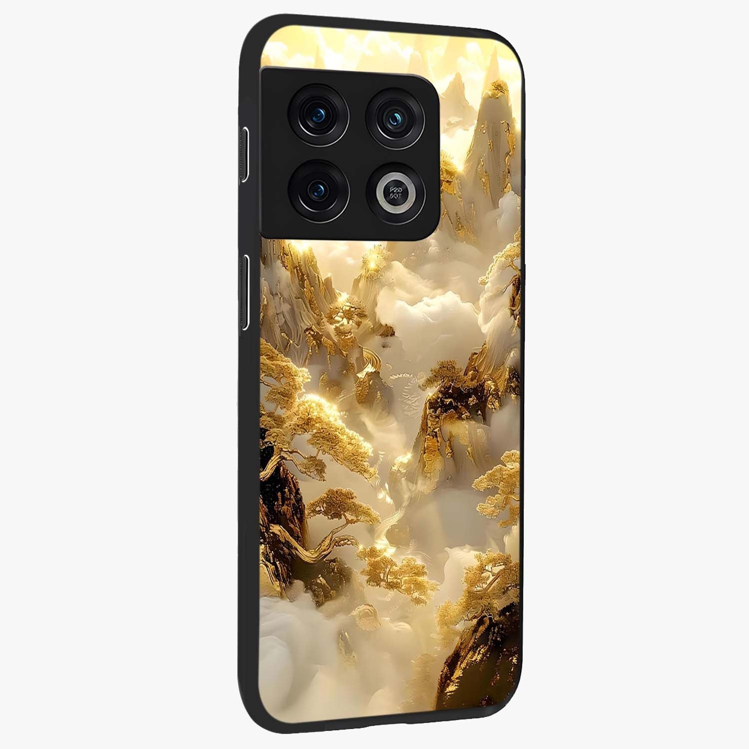 Gates Of Illumination Glass Case upright view showcasing glowing gateway artwork with mystical celestial theme.